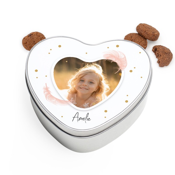 Cookie Tin Heart with Generous cookies