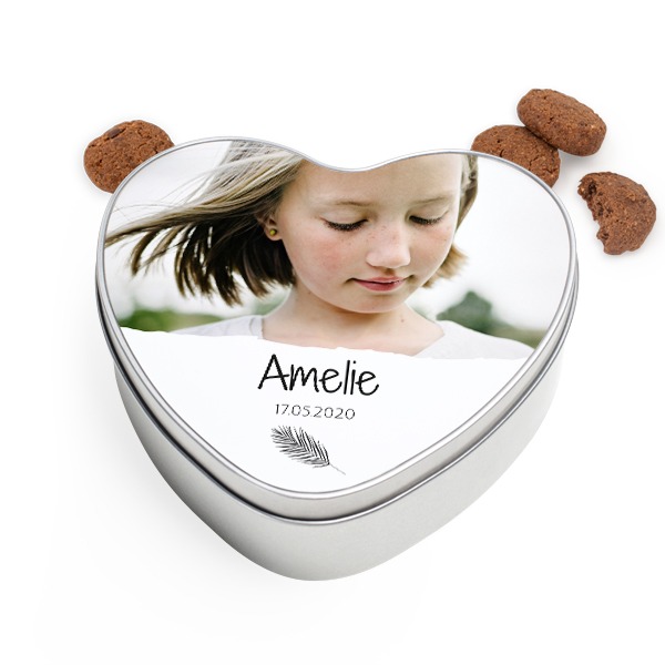 Cookie Tin Heart with Generous cookies
