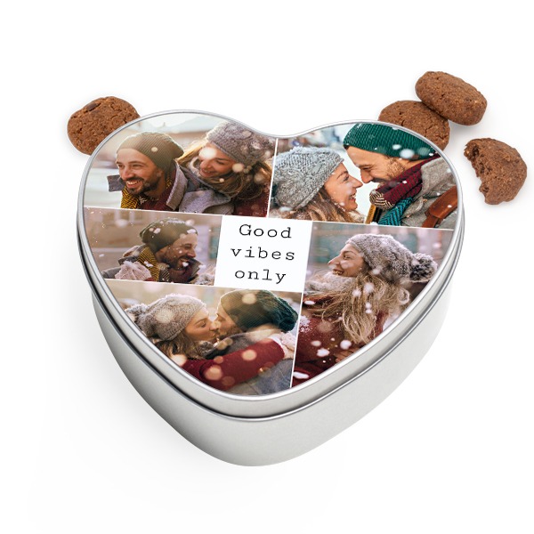 Cookie Tin Heart with Generous cookies