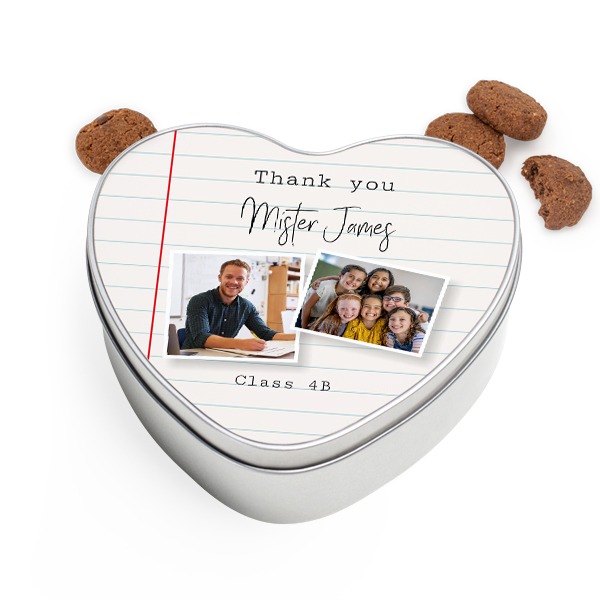 Cookie Tin Heart with Generous cookies