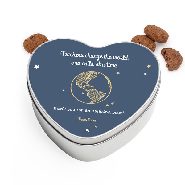 Cookie Tin Heart with Generous cookies