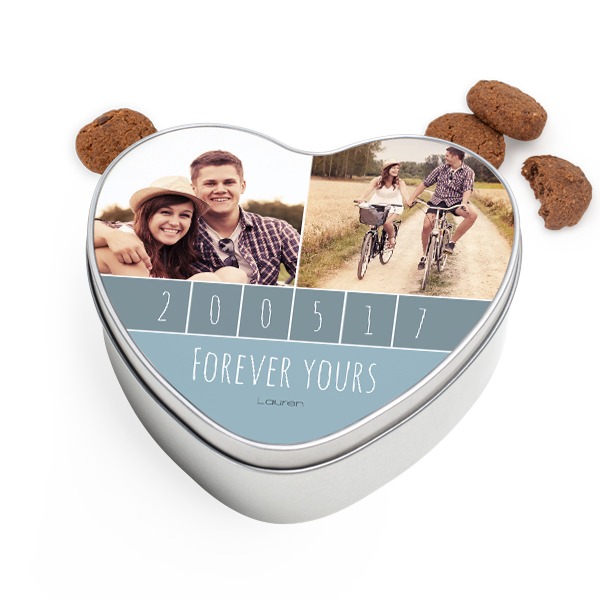 Kagedåse Hjerte med Generous kiks