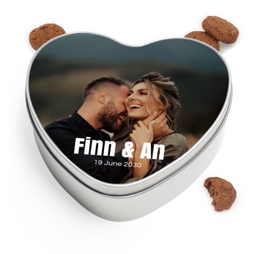 Cookie Tin Heart with Generous cookies