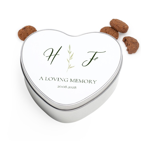 Cookie Tin Heart with Generous cookies Cookie Tin Heart with Generous cookies