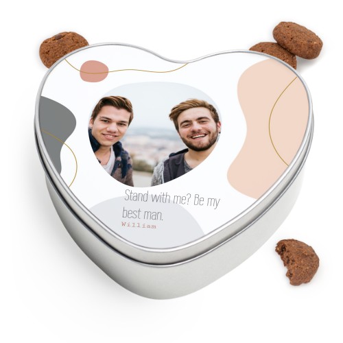 Koekjestrommel hartvormig met Generous koekjes