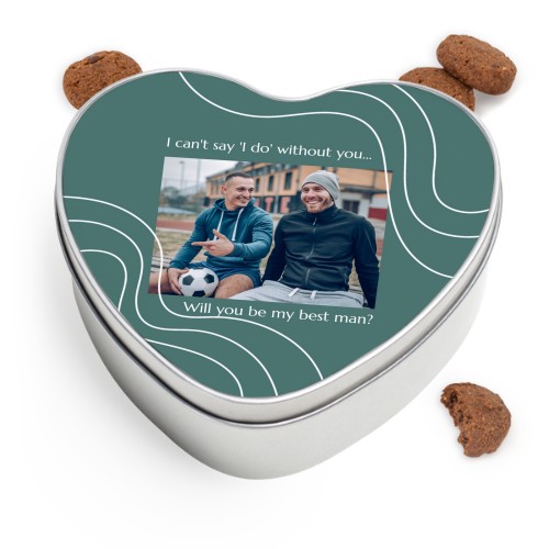 Herzförmige Keksdose mit Generous Keksen