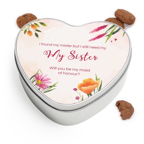 Cookie Tin Heart with Generous cookies Cookie Tin Heart with Generous cookies