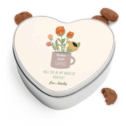 Boîte à biscuits coeur avec biscuits Generous 