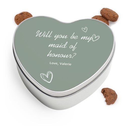 Herzförmige Keksdose mit Generous Keksen