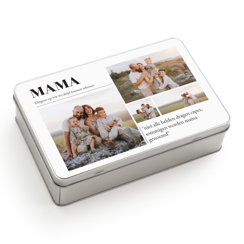 Koekjestrommel rechthoekig