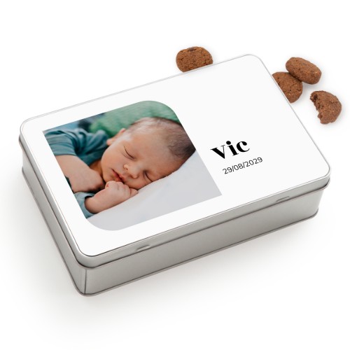 Cookie Tin Rectangle with Generous cookies