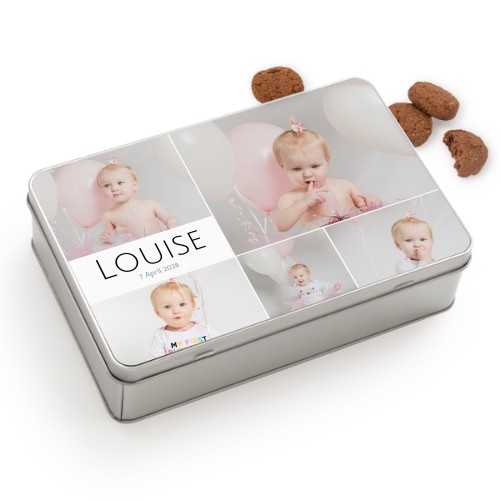 Cookie Tin Rectangle with Generous cookies