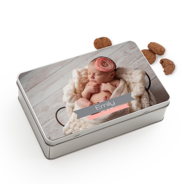 Koekjestrommel rechthoekig met Generous koekjes