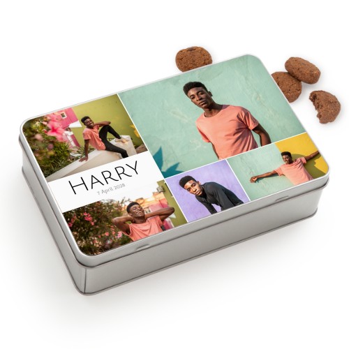 Boîte à biscuits rectangle avec biscuits Generous 