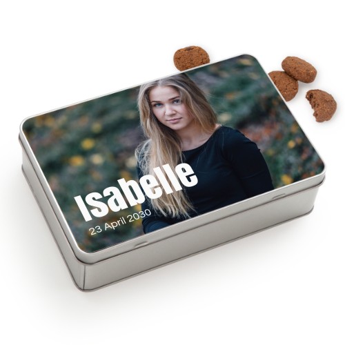 Cookie Tin Rectangle with Generous cookies