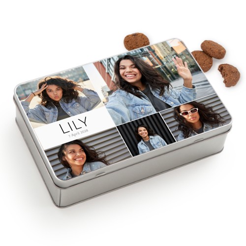 Cookie Tin Rectangle with Generous cookies
