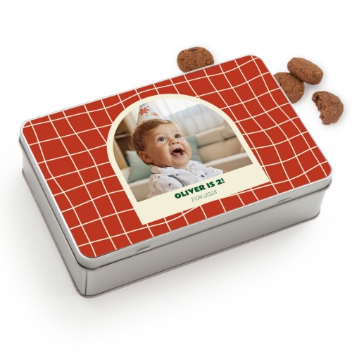 Koekjestrommel rechthoekig met Generous koekjes