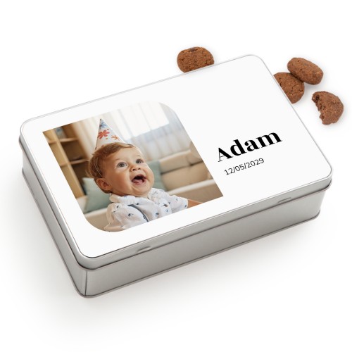 Cookie Tin Rectangle with Generous cookies