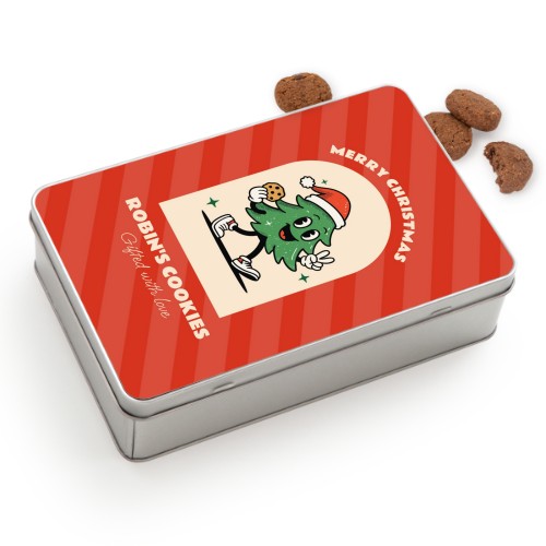 Rechteckige Keksdose mit Generous Keksen