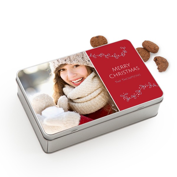 Koekjestrommel rechthoekig met Generous koekjes