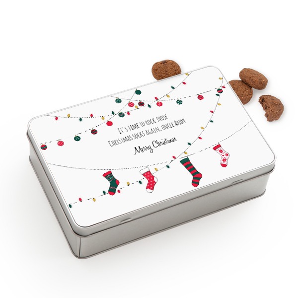 Koekjestrommel rechthoekig met Generous koekjes