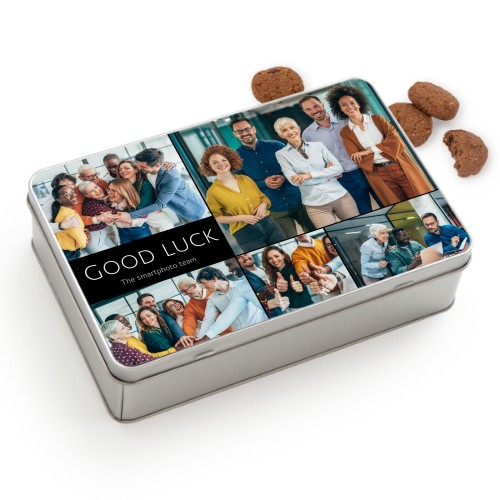 Cookie Tin Rectangle with Generous cookies