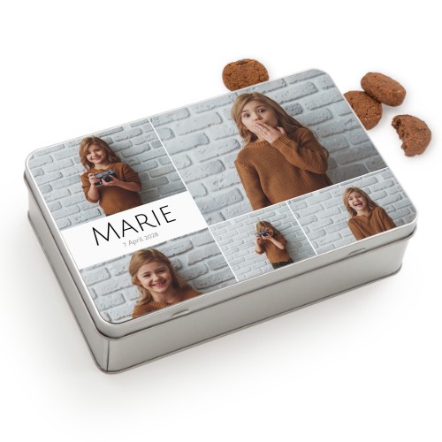 Cookie Tin Rectangle with Generous cookies