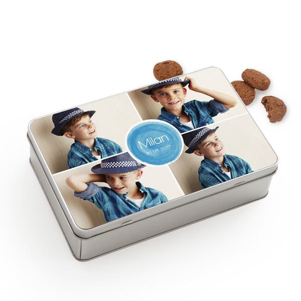 Cookie Tin Rectangle with Generous cookies