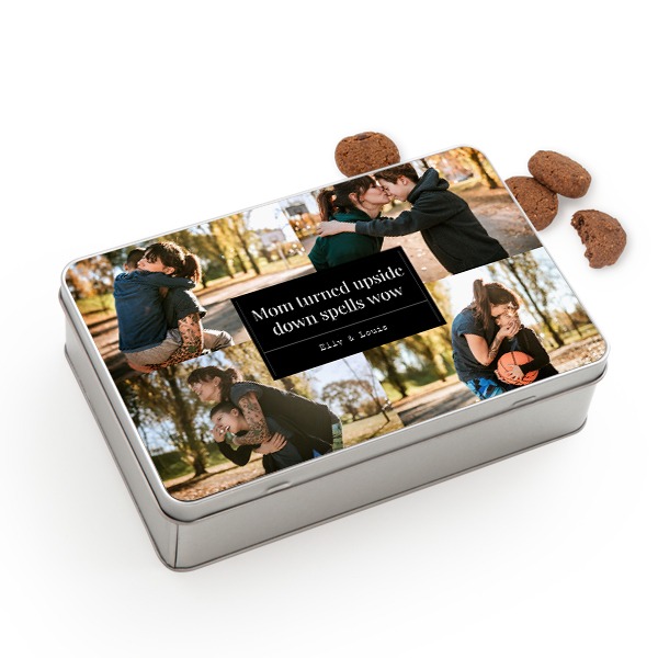 Koekjestrommel rechthoekig met Generous koekjes Koekjestrommel rechthoekig met Generous koekjes