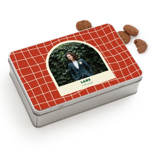 Boîte à biscuits rectangle avec biscuits Generous 