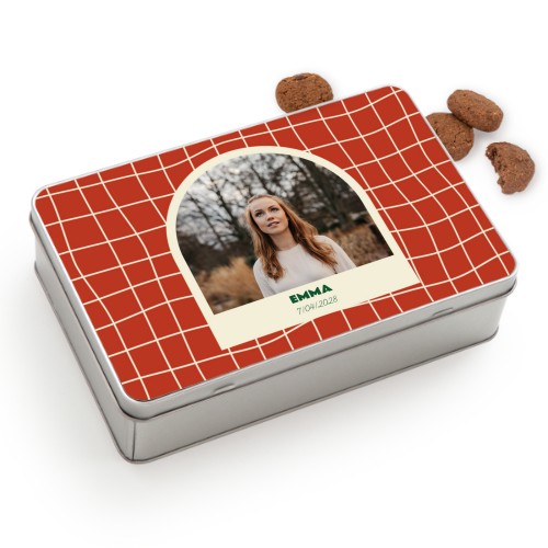 Boîte à biscuits rectangle avec biscuits Generous 