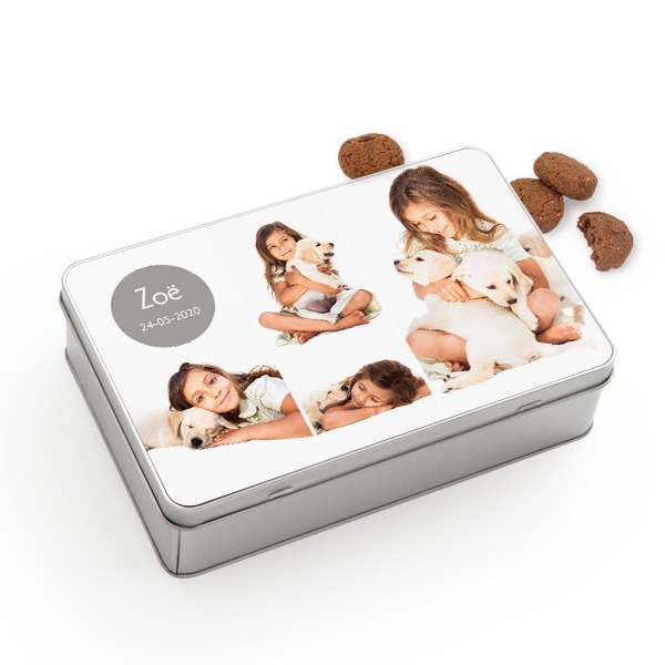 Cookie Tin Rectangle with Generous cookies Cookie Tin Rectangle with Generous cookies