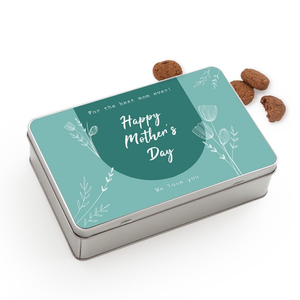 Cookie Tin Rectangle with Generous cookies
