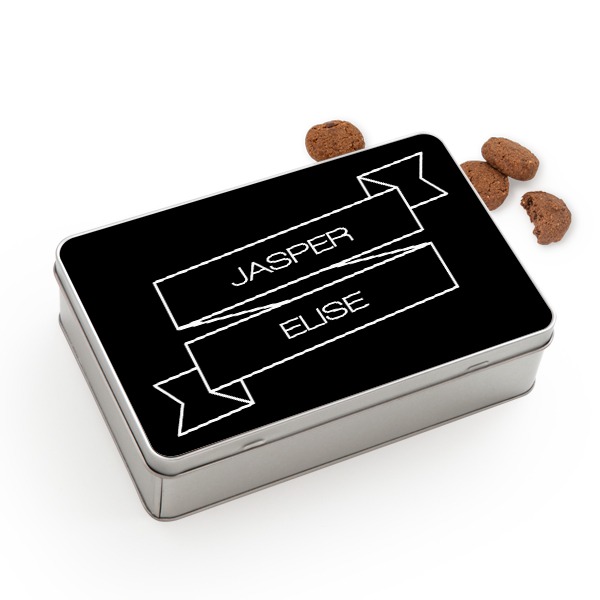 Cookie Tin Rectangle with Generous cookies Cookie Tin Rectangle with Generous cookies