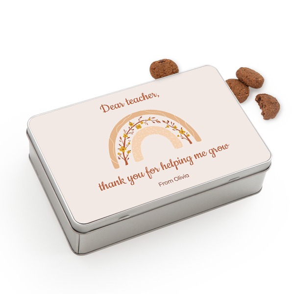 Cookie Tin Rectangle with Generous cookies Cookie Tin Rectangle with Generous cookies