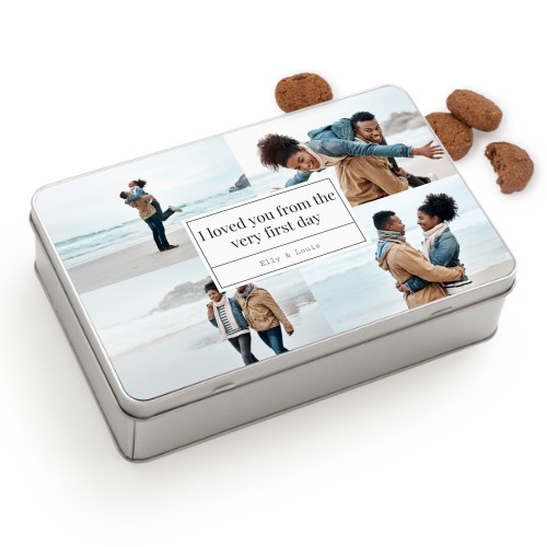 Boîte à biscuits rectangle avec biscuits Generous 