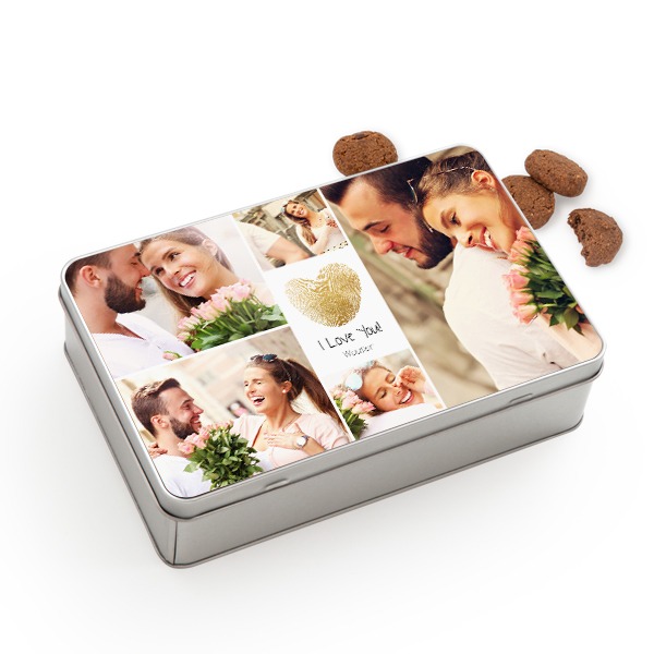 Cookie Tin Rectangle with Generous cookies