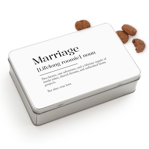 Cookie Tin Rectangle with Generous cookies