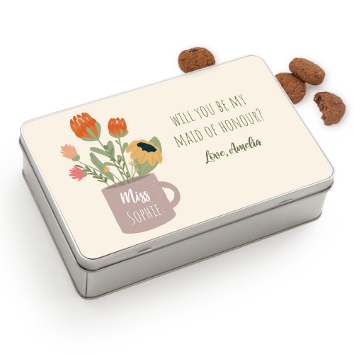 Cookie Tin Rectangle with Generous cookies