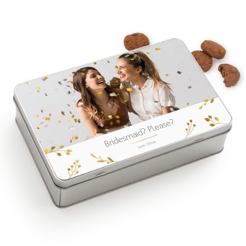 Cookie Tin Rectangle with Generous cookies Cookie Tin Rectangle with Generous cookies