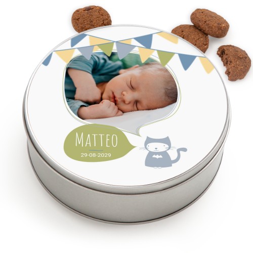 Boîte à biscuits ronde avec biscuits Generous 