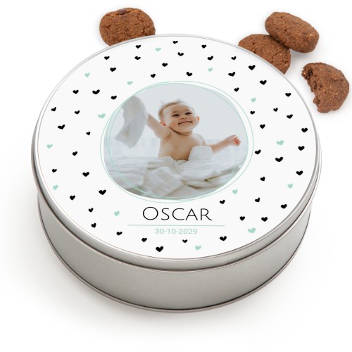 Kagedåse rund med Generous kiks