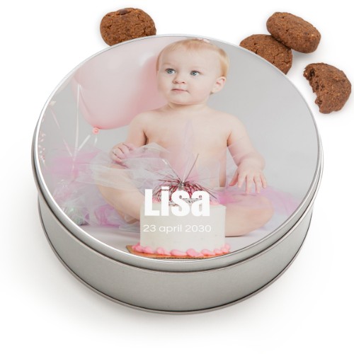 Cookie Tin Round with Generous cookies