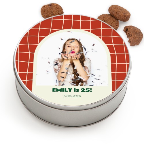 Cookie Tin Round with Generous cookies