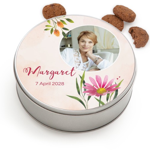 Cookie Tin Round with Generous cookies