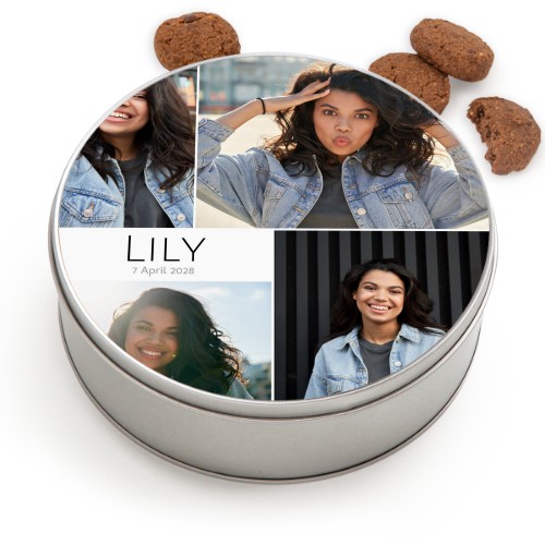 Cookie Tin Round with Generous cookies