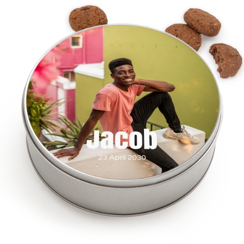Cookie Tin Round with Generous cookies