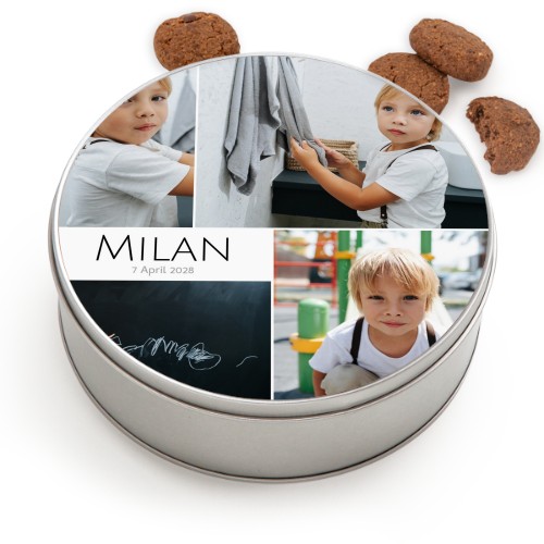 Kagedåse rund med Generous kiks