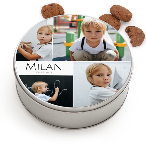 BoĂźte Ă biscuits ronde avec biscuits Generous BoĂźte Ă biscuits ronde avec biscuits Generous