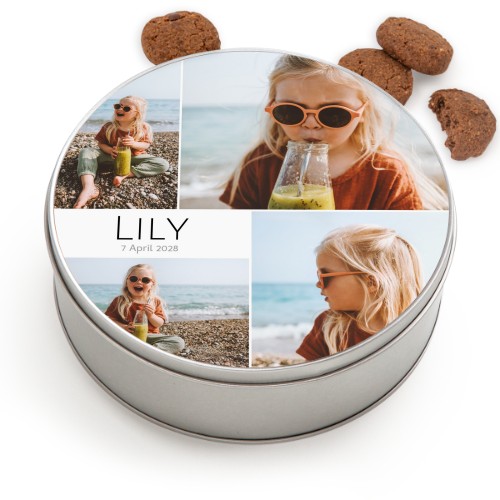 Cookie Tin Round with Generous cookies